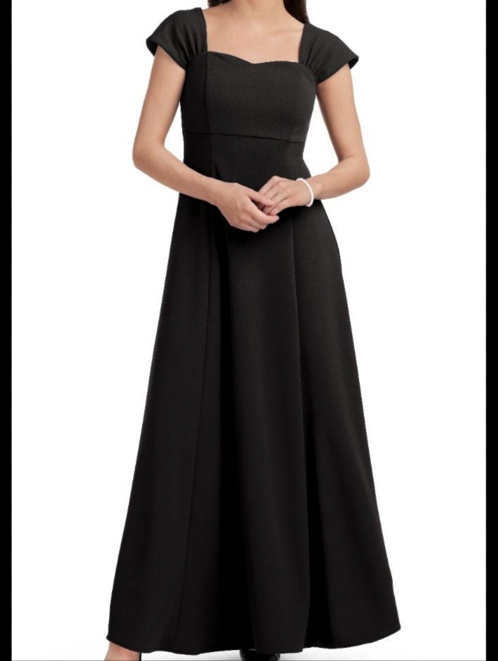 Southeastern Performance Concerto Dress Sz 8 Black Cap Sleeve Concert Maxi